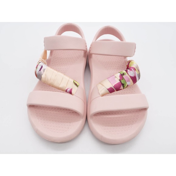 Essentials by Muk Luks Sandals Womens 7-8 Pink Slingback Hook & Loop Sporty - Picture 6 of 11